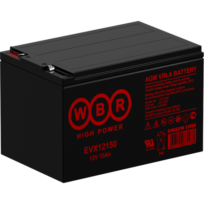 EVX 12150S Аккумуляторная батарея WBR 4,5 99x103x151 EVX-12150S