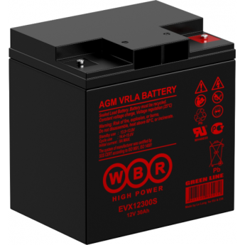 EVX 12300S Аккумуляторная батарея WBR 10,5 125,5x176x166