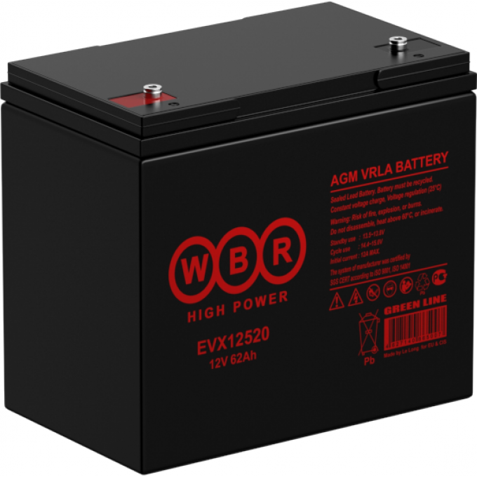 EVX 12520S Аккумуляторная батарея WBR 18,35 135x214x226 EVX-12520S