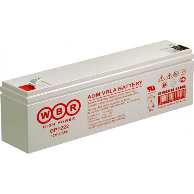 GP 1222 Аккумуляторная батарея WBR 0,87 34,5x66x178 GP-1222