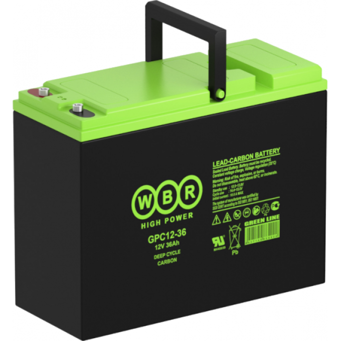 GPC 12-36 Аккумуляторная батарея WBR 10,2 93x174x222 GPC-12-36