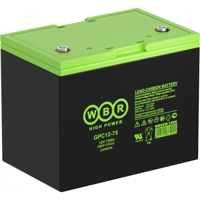 GPC 12-75 Аккумуляторная батарея WBR 23,3 168x214x259 GPC-12-75