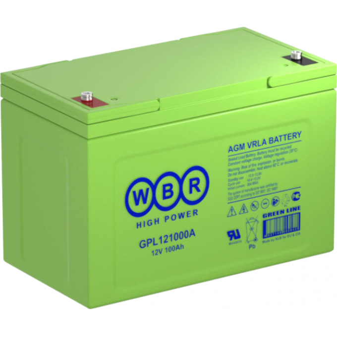 GPL 121000A Аккумуляторная батарея WBR 30 168x214x307 GPL-121000A