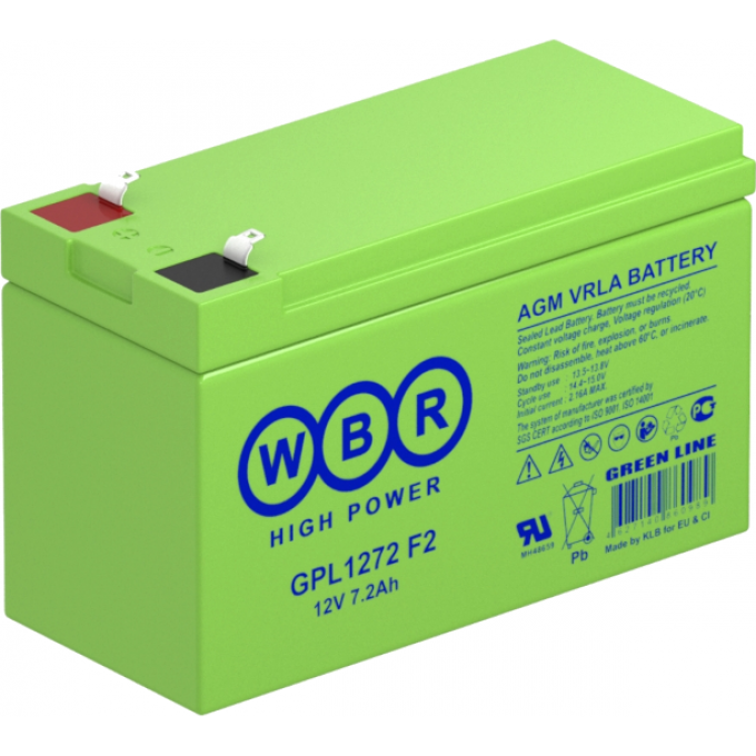 GPL 1272 Аккумуляторная батарея WBR 2,4 65x100x151 GPL-1272