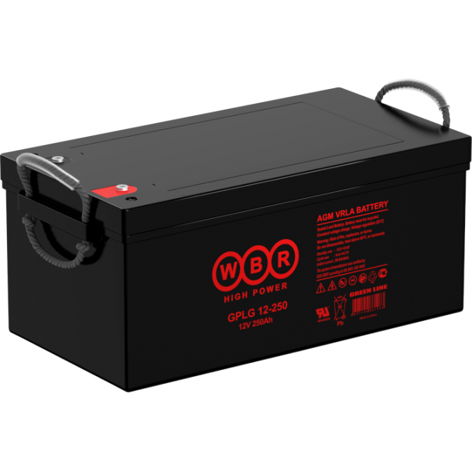 GPLG 12-250 Аккумуляторная батарея WBR 74,5 269x224x521 GPLG-12-250