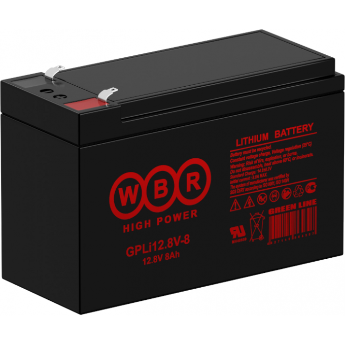 GPLi 12.8V-8K Аккумуляторная батарея WBR 0,9 65x97x151 GPLI-12.8V-8K