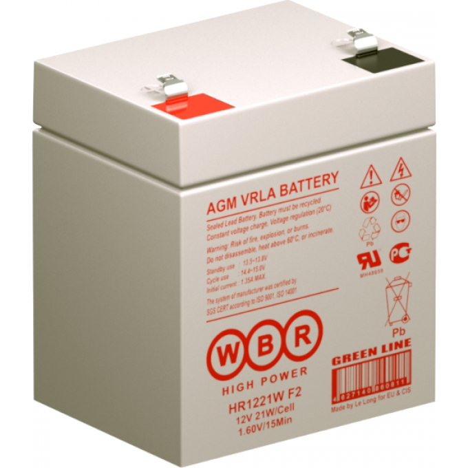 HR 634W Аккумуляторная батарея WBR 1,3 34x100x151 HR-634W