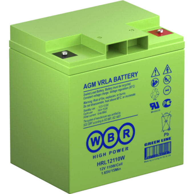 HRL 12110W Аккумуляторная батарея WBR 9,18 125,5x176x166 HRL-12110W