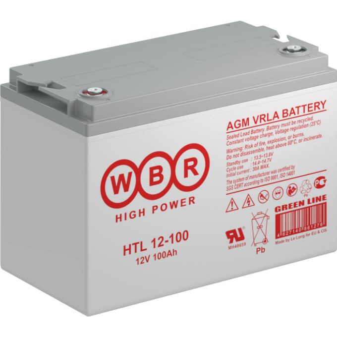 HTL 12-100 Аккумуляторная батарея WBR 32 171x220x330 HTL-12-100