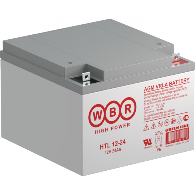HTL 12-24 Аккумуляторная батарея WBR 8 175x125x166 HTL-12-24