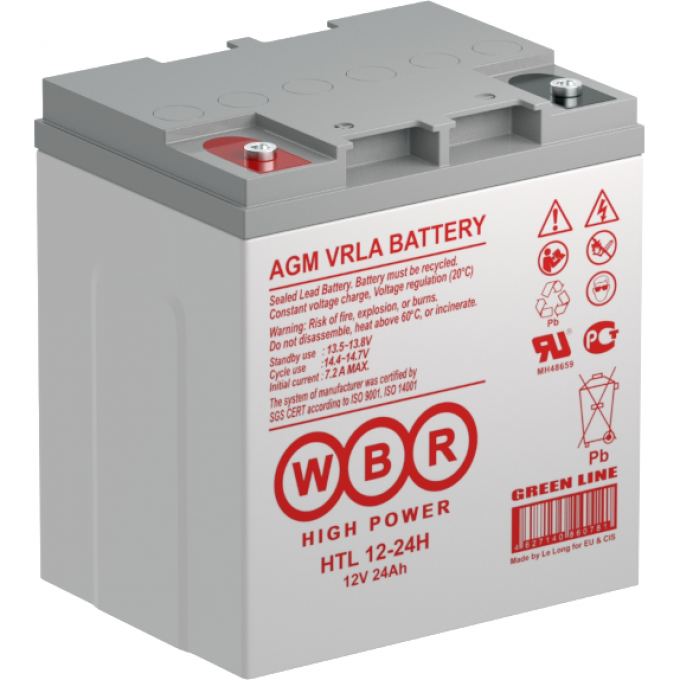 HTL 12-24H Аккумуляторная батарея WBR 8,3 126x181x166 HTL-12-24H