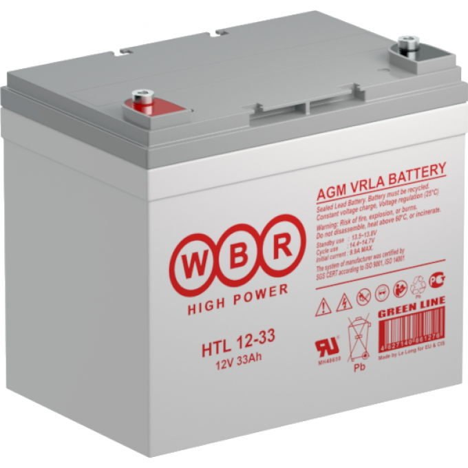 HTL 12-33 Аккумуляторная батарея WBR 10,6 130x167x195 HTL-12-33