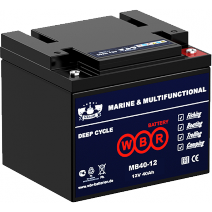 MB 40-12 Аккумуляторная батарея WBR 13,4 ABS (акрило-бутадиено-стирол) MB-40-12