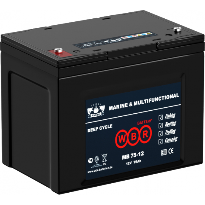 MB 75-12 Аккумуляторная батарея WBR 24.4 ABS (акрило-бутадиено-стирол) MB-75-12