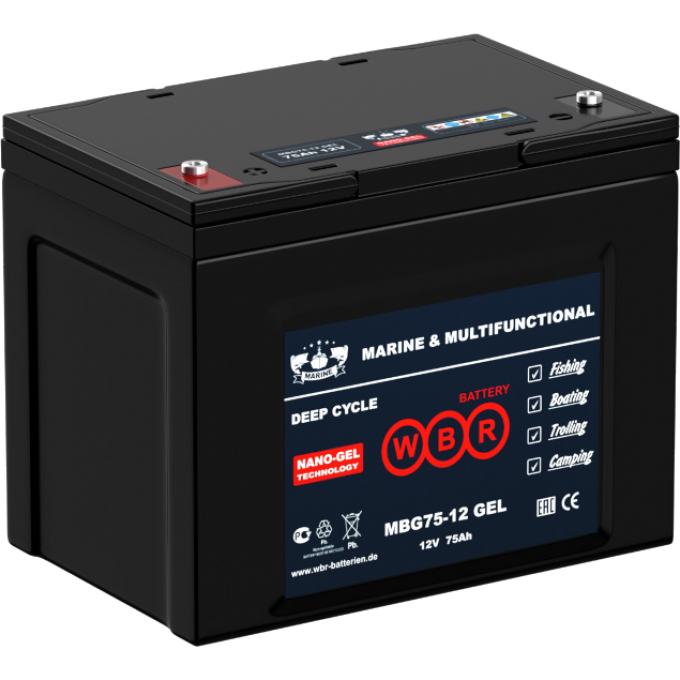 MBG 75-12 Аккумуляторная батарея WBR 24,8 ABS (акрило-бутадиено-стирол) MBG-75-12