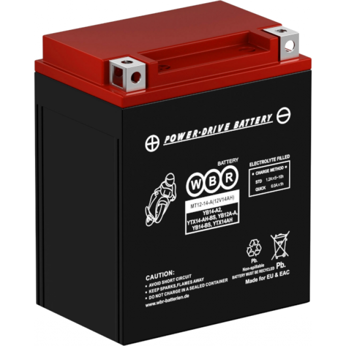 MT 12-14-A Аккумуляторная батарея WBR 4,6 ABS (акрило-бутадиен-стирол) MT-12-14-A