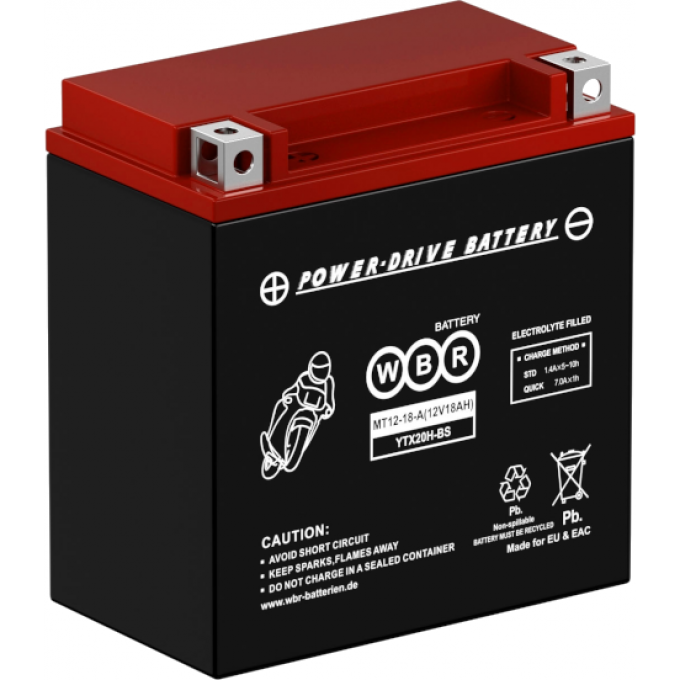 MT 12-18-A Аккумуляторная батарея WBR 5,12 ABS (акрило-бутадиен-стирол) MT-12-18-A