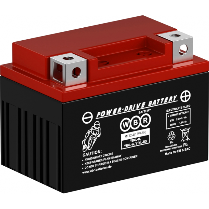 MT 12-4 Аккумуляторная батарея WBR 1,42 ABS (акрило-бутадиен-стирол) MT-12-4