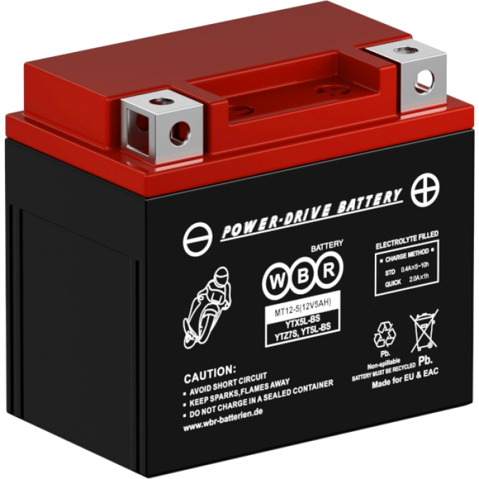 MT 12-5 Аккумуляторная батарея WBR 1,83 ABS (акрило-бутадиен-стирол) MT-12-5