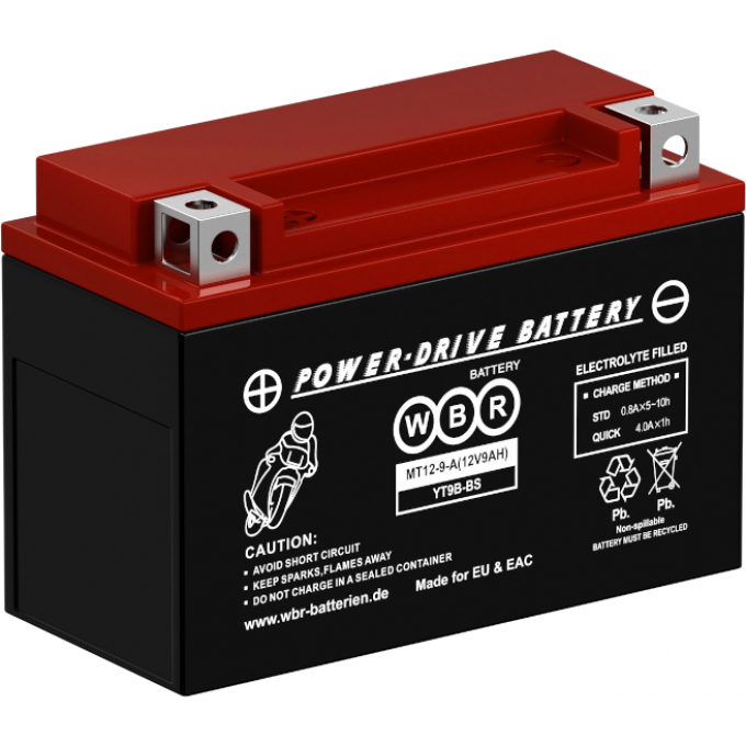 MT 12-9-A Аккумуляторная батарея WBR 2,83 ABS (акрило-бутадиен-стирол) MT-12-9-A