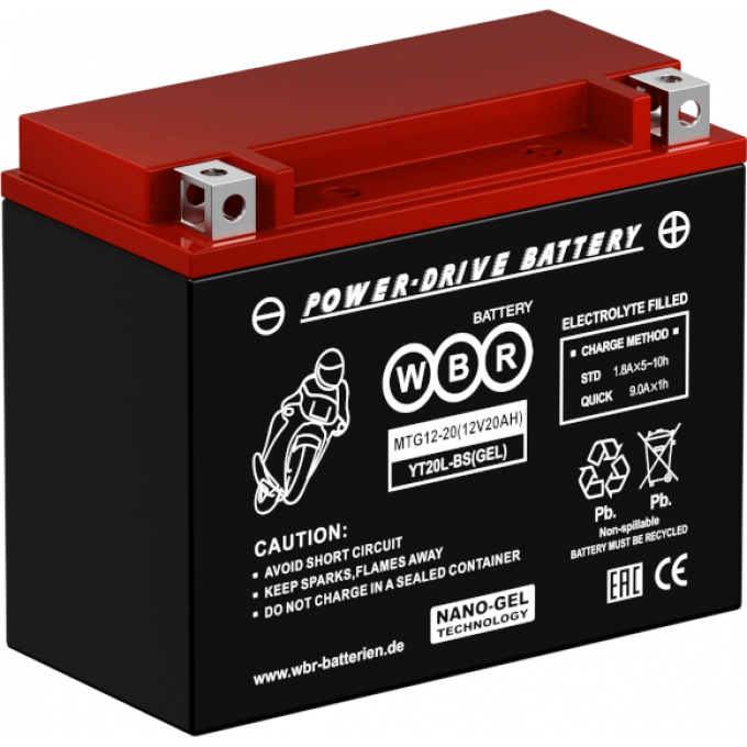 MTG 12-20 Аккумуляторная батарея WBR 6,2 88x154x177 MTG-12-20