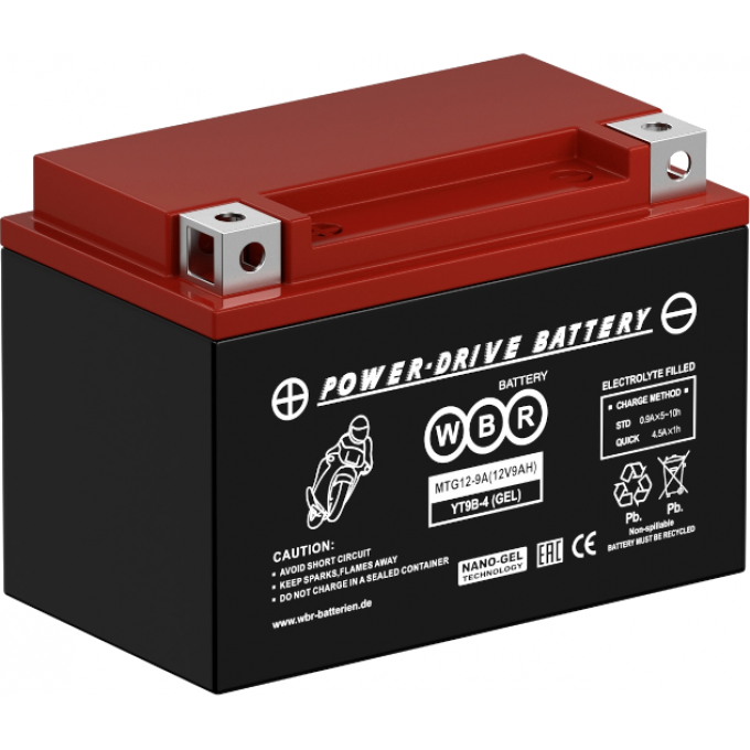 MTG 12-9-A Аккумуляторная батарея WBR 3,5 86x108x150 MTG-12-9-A
