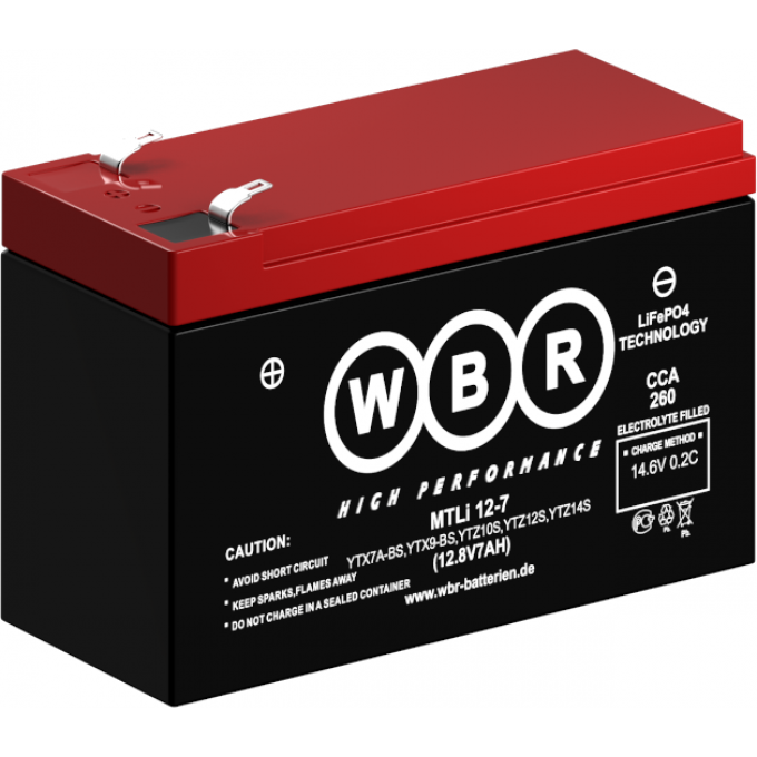 MTLi 12-7 Аккумуляторная батарея WBR 0,73 65x94x151 MTLI-12-7