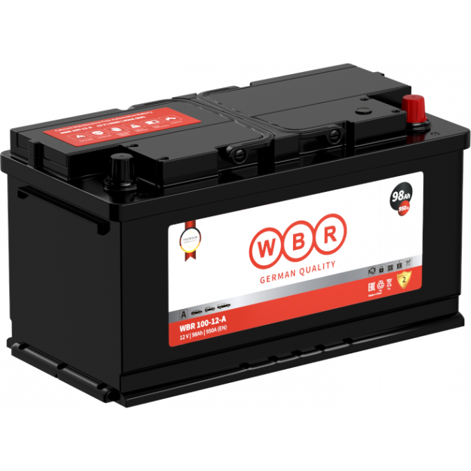 WBR 100-12-А Аккумуляторная батарея WBR 23,1 174x188x351 WBR-100-12-A